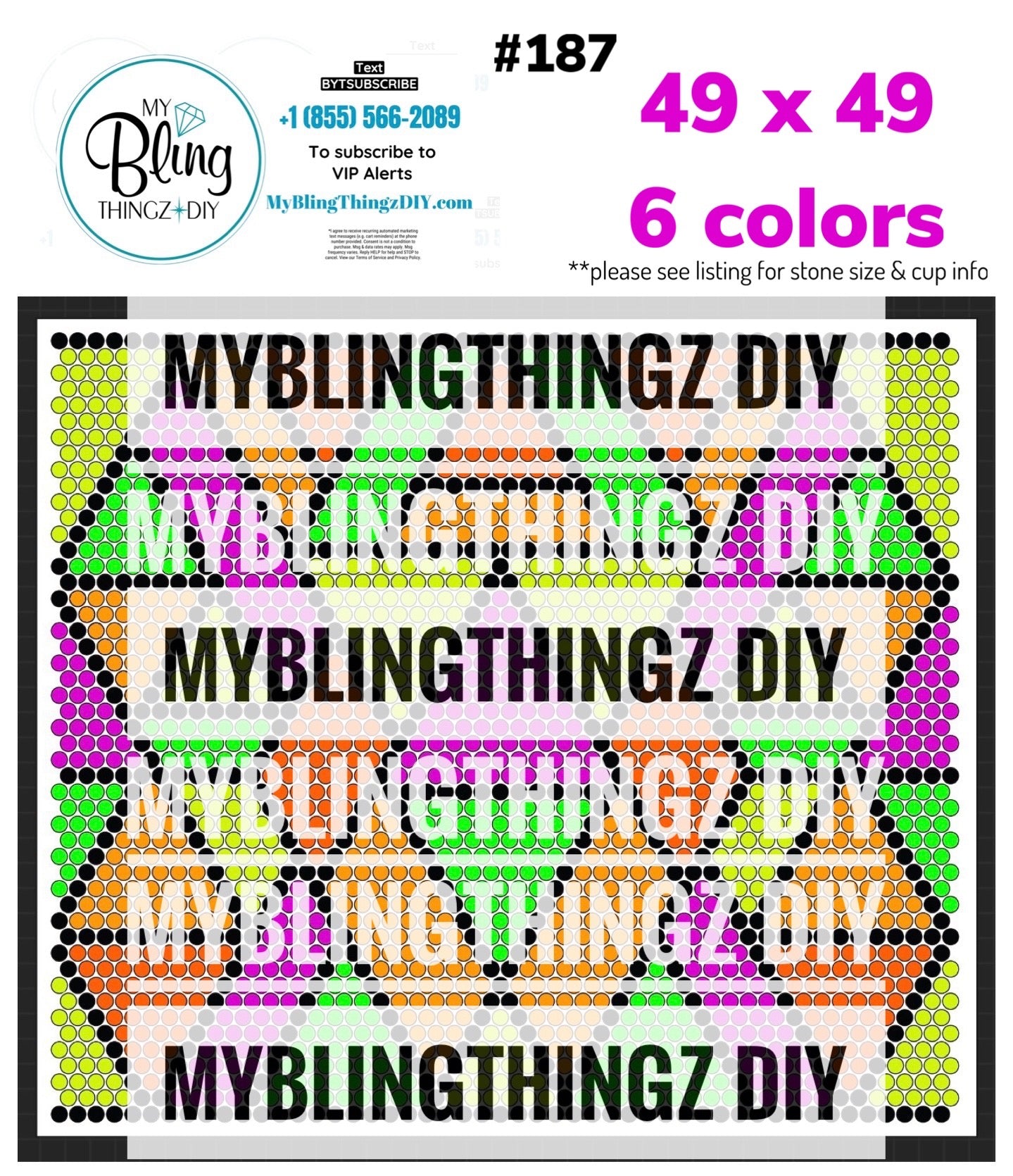 Tumbler Template Bling Box - #187