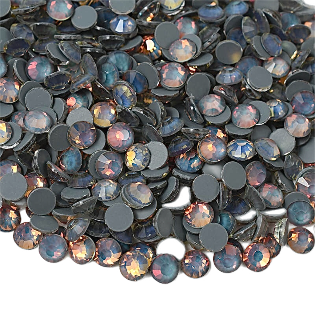 Mocha Grey Opal Glass Crystals