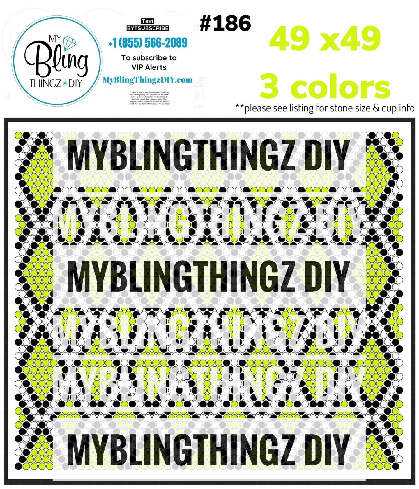 FREE Rhinestone Template No. 186