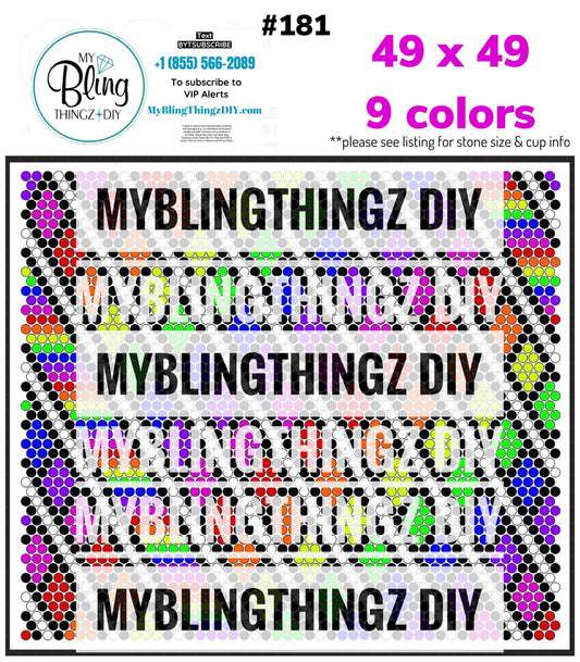 Tumbler Template Bling Box - #181