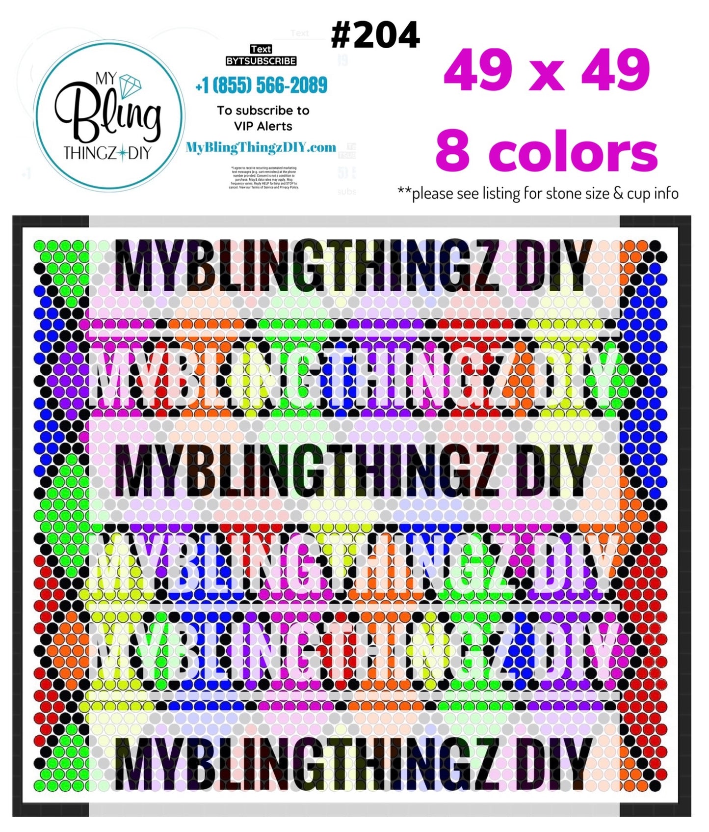 Tumbler Template Bling Box - #204