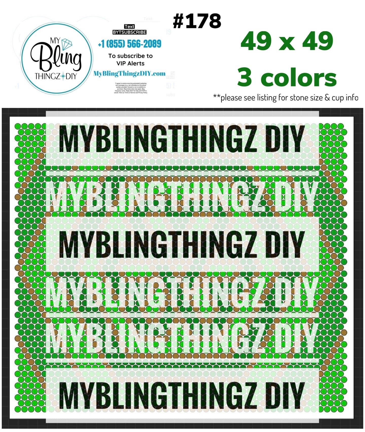 Tumbler Template Bling Box - #178