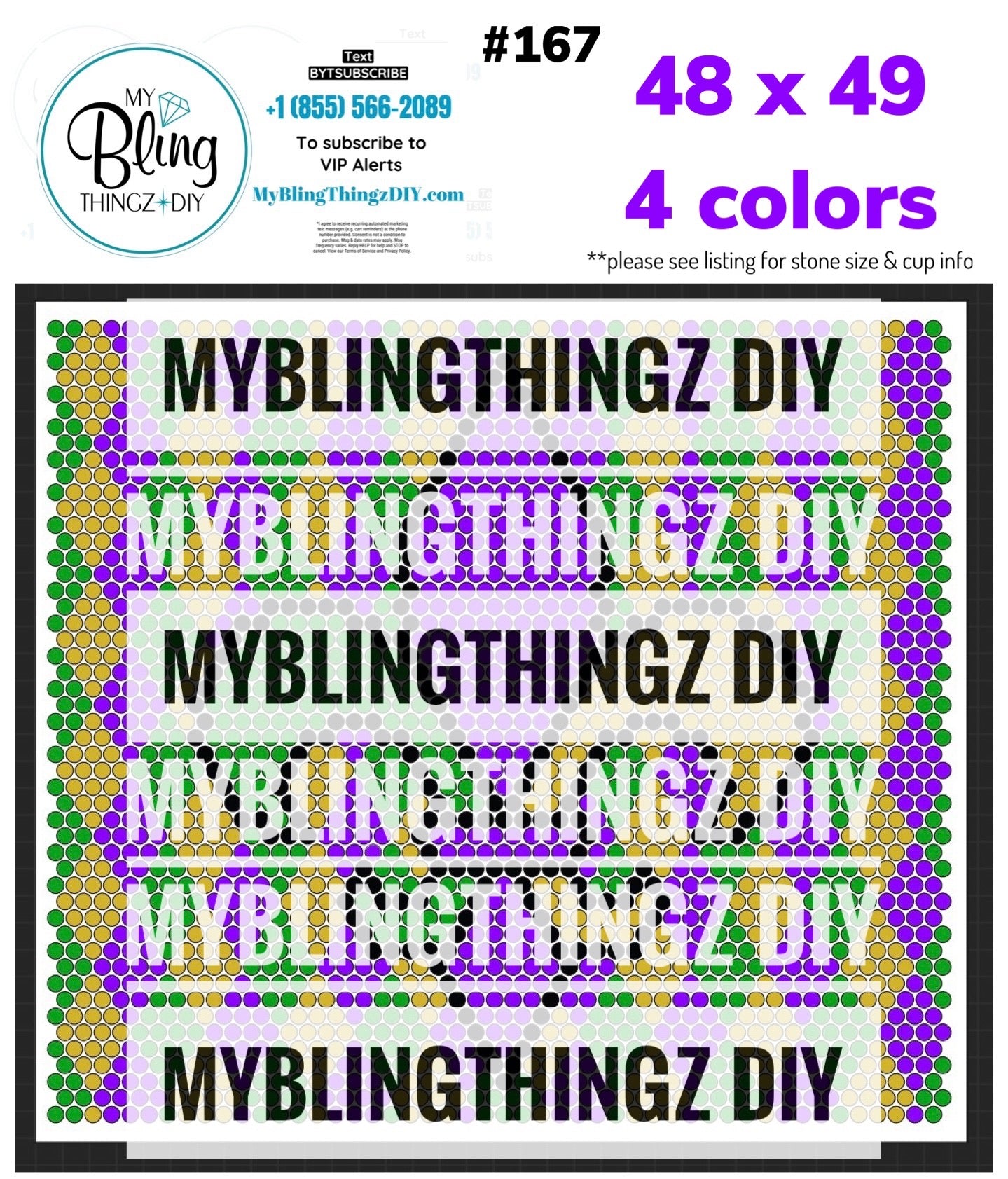 FREE Rhinestone Template No. 167