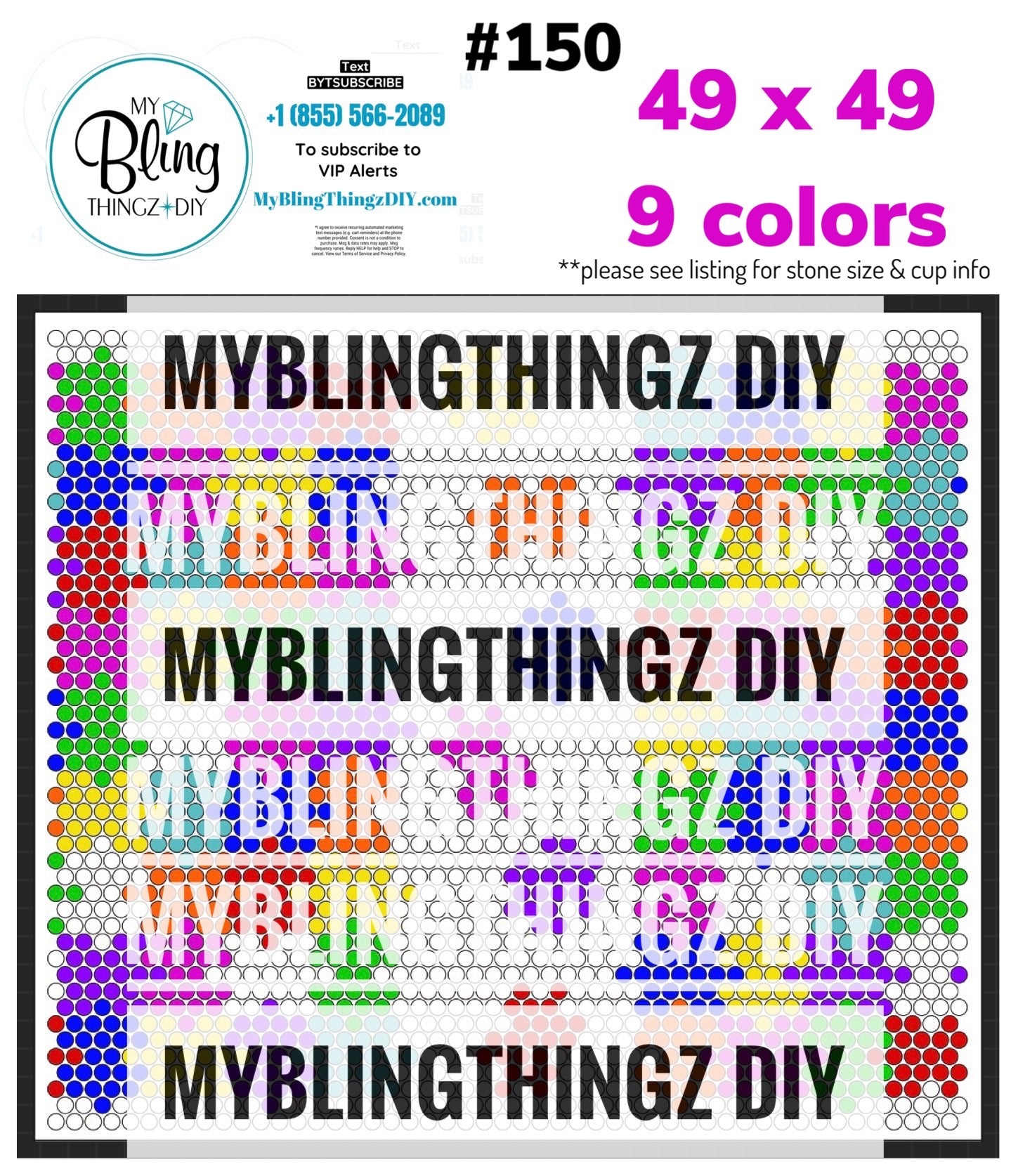 FREE Rhinestone Template No. 150