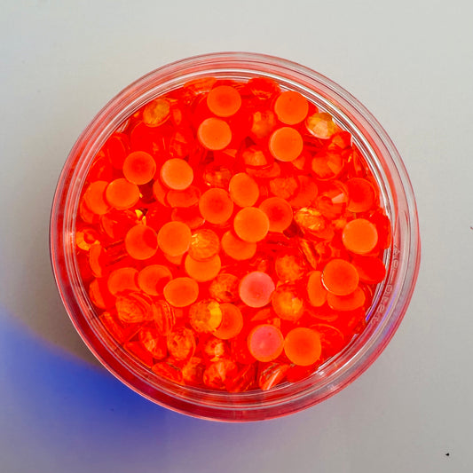 Hyacinth Neon Opal Round Glass Flatback Crystals