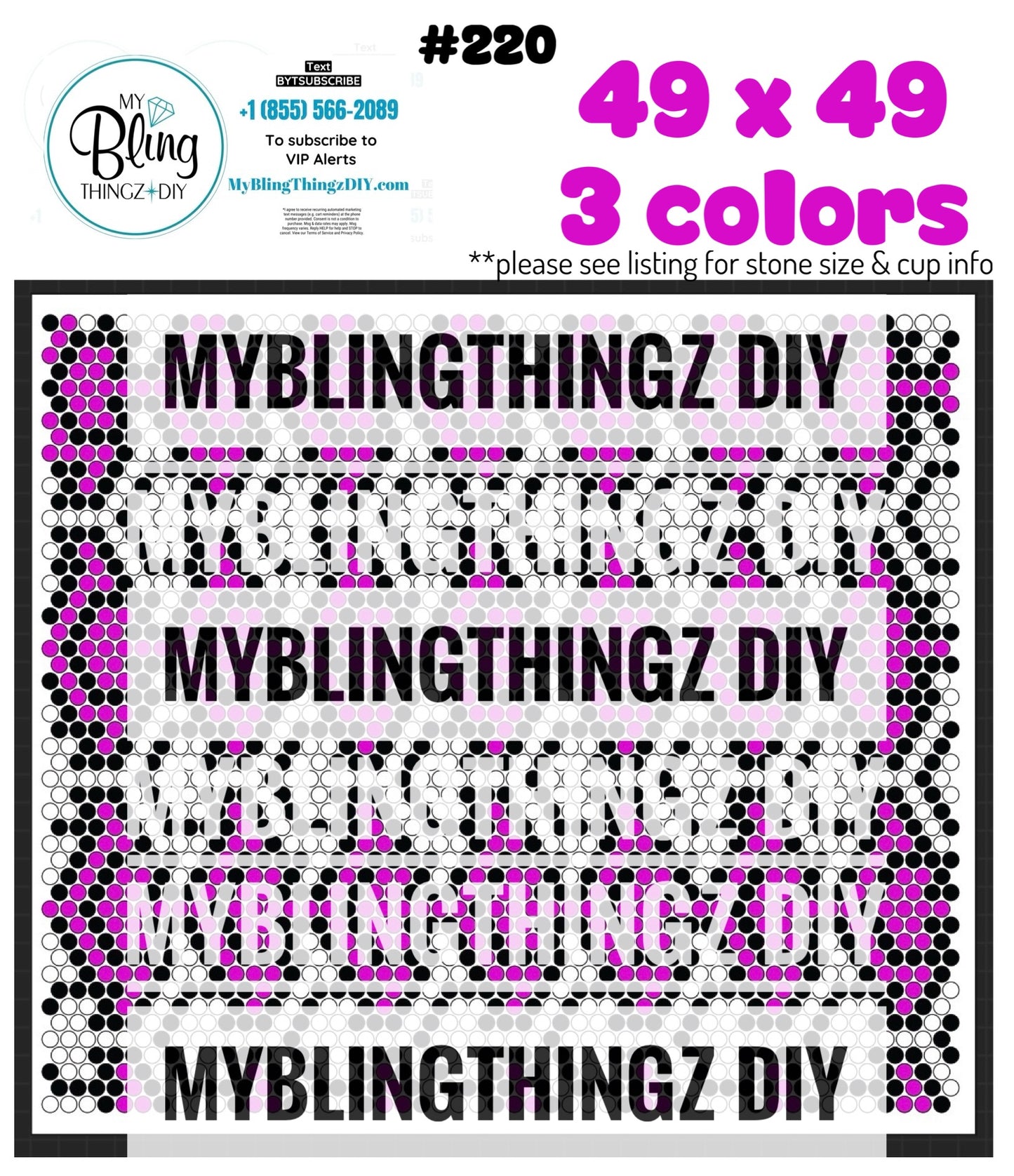 FREE Rhinestone Template No. 220