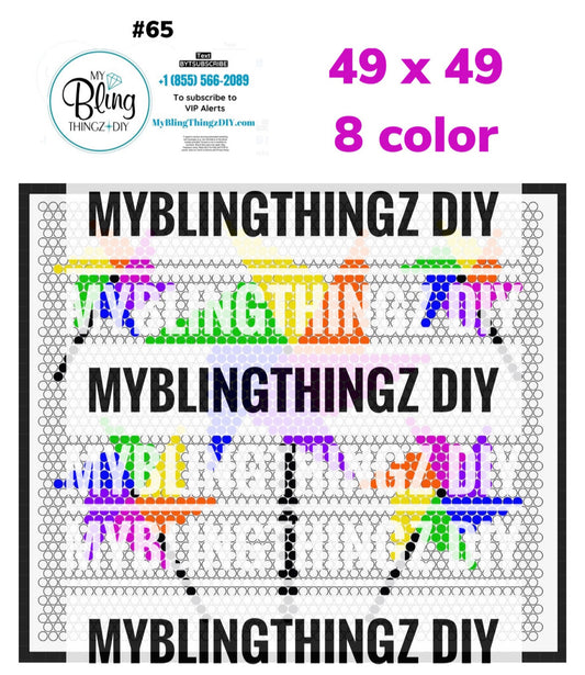 Tumbler Template Bling Box - #65 - Lunar Magic Blue