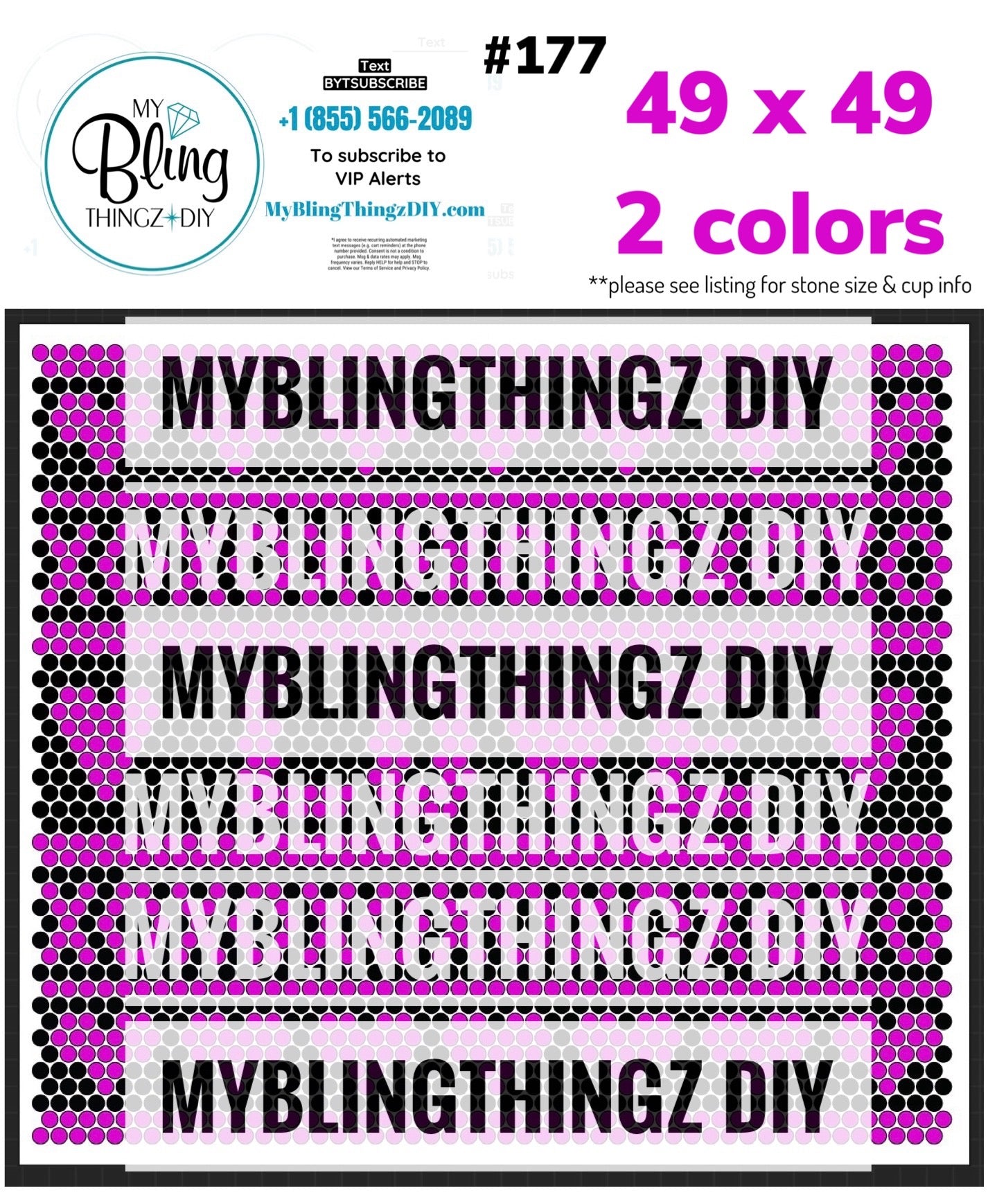 FREE Rhinestone Template No. 177