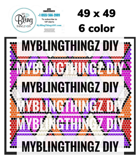 Tumbler Template Bling Box - Stained Glass #21