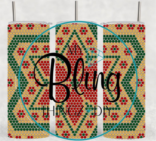 Vinyl Template Wrap - Christmas Poinsettia