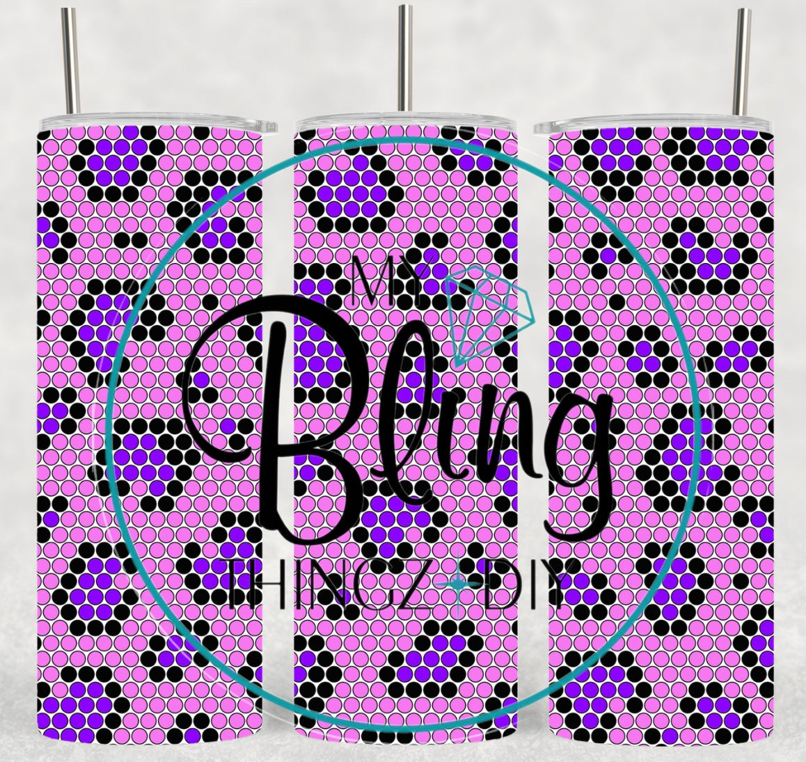 Sublimated Template Cup - #151 Pink/Purple Leopard 🐆