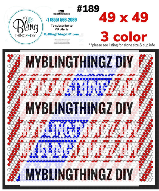 Tumbler Template Bling Box #189