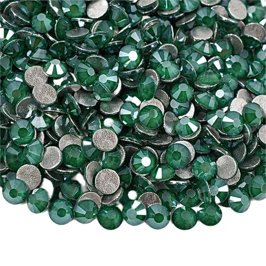 Mocha Emerald Glass Crystals
