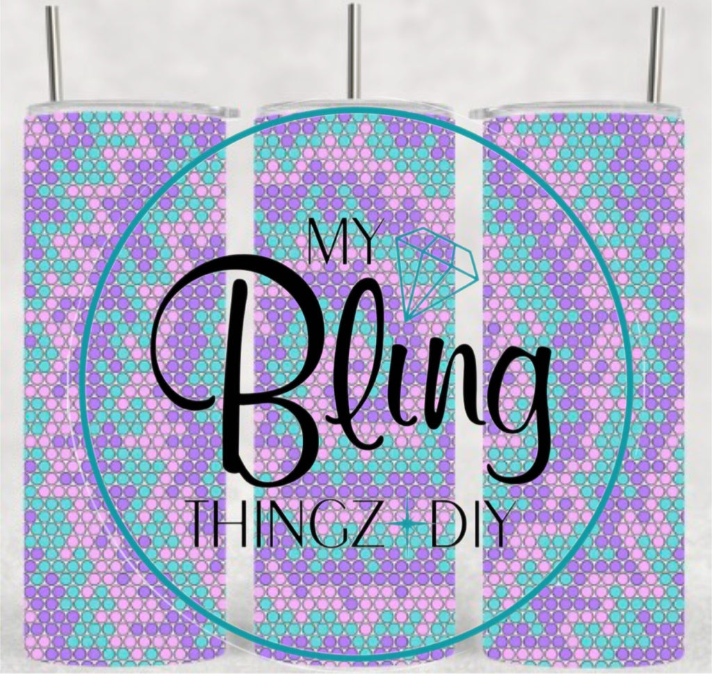 Sublimated Template Cup - #161 Pastel Tie Dye