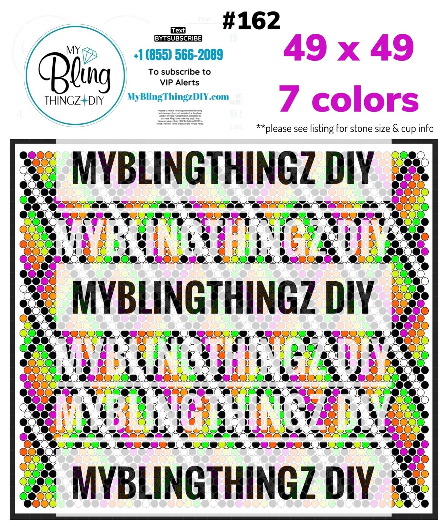 Tumbler Template Bling Box - #162