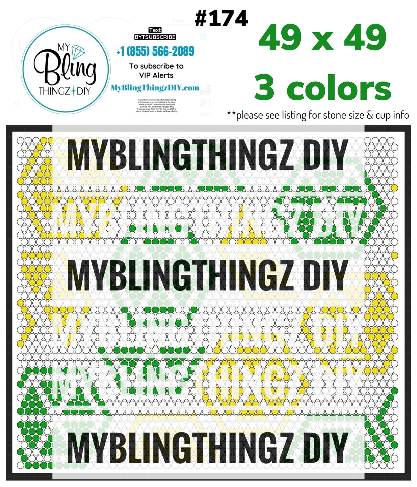 FREE Rhinestone Template No. 174