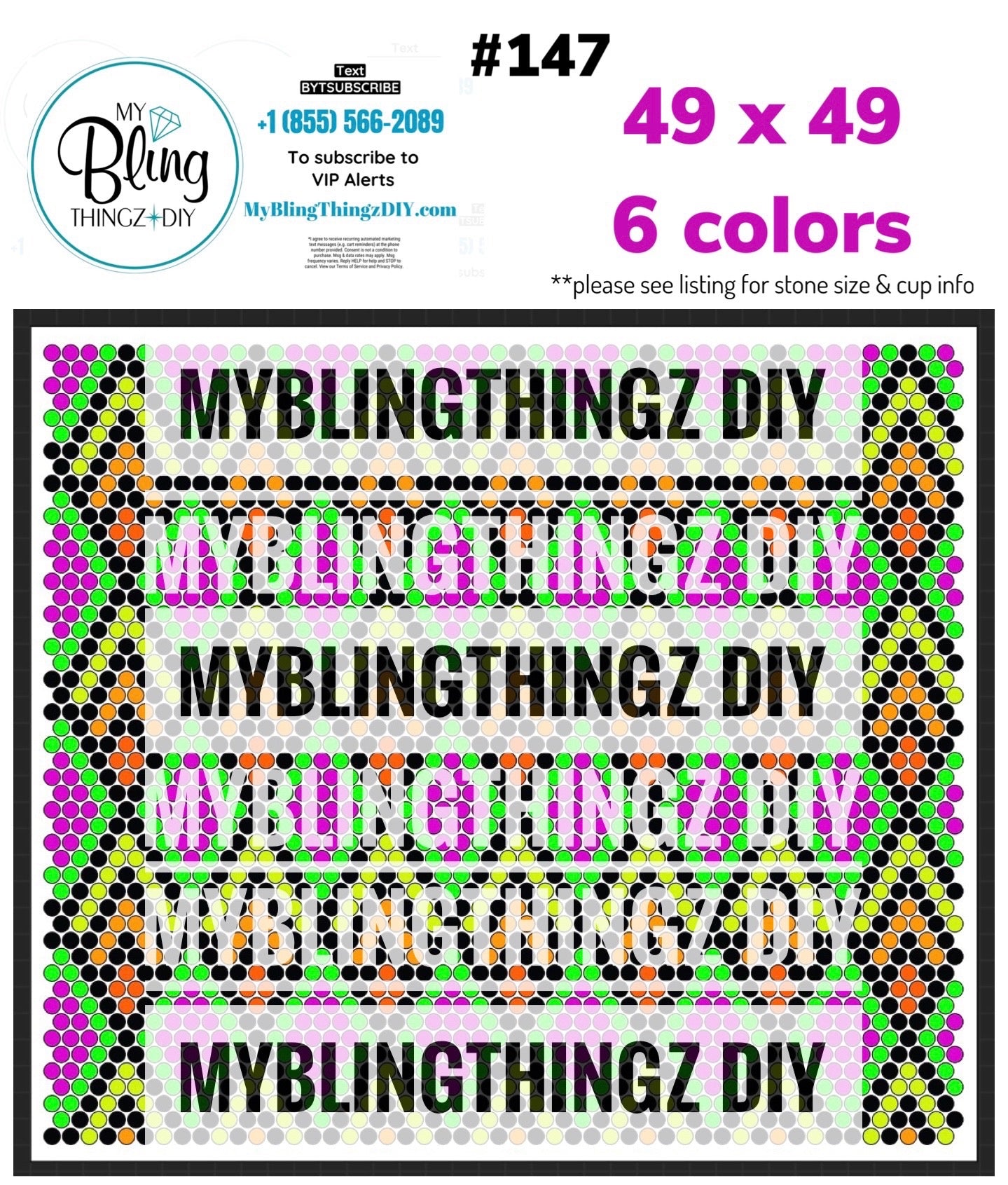 FREE Rhinestone Template No. 147