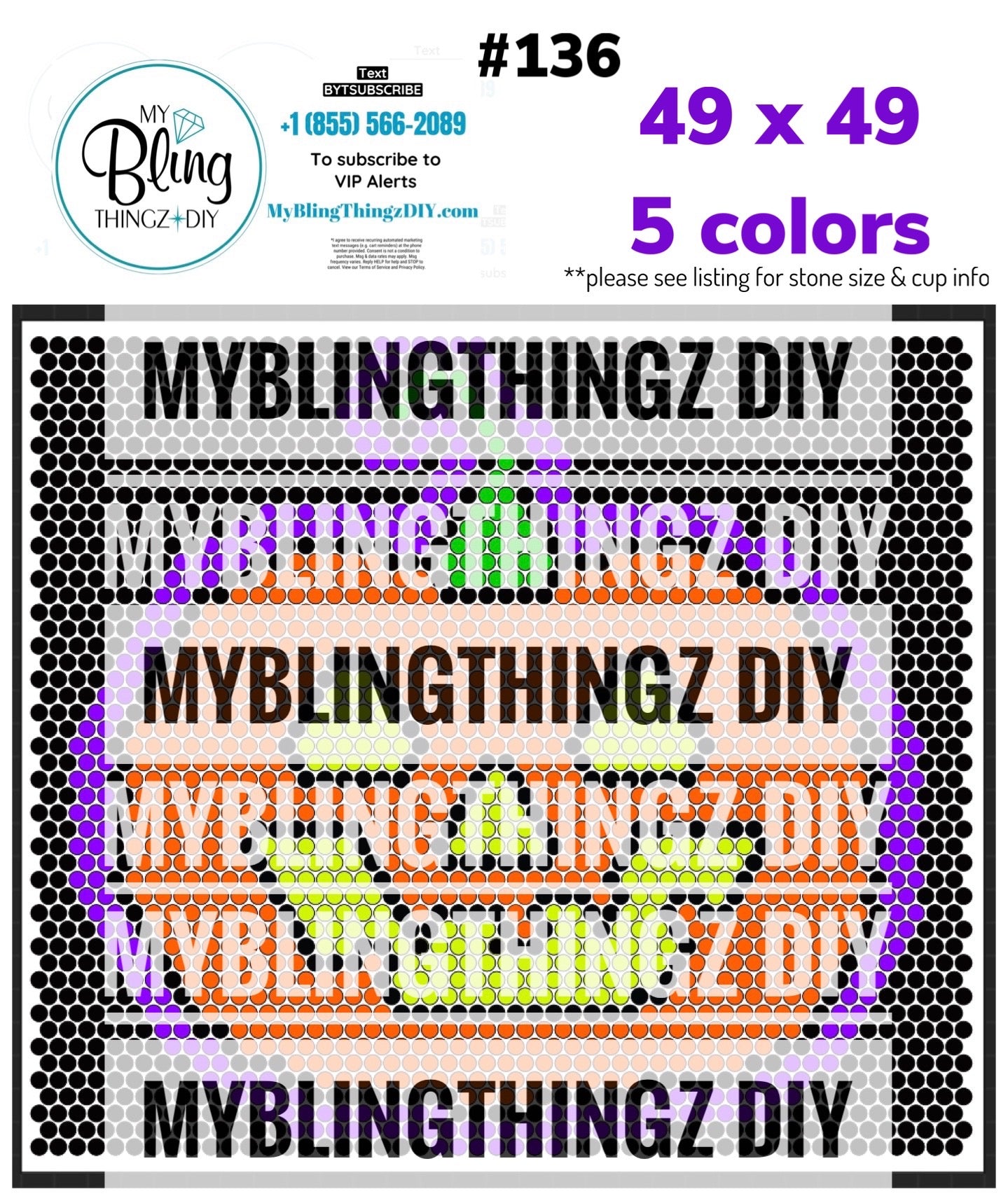 FREE Rhinestone Template No. 136
