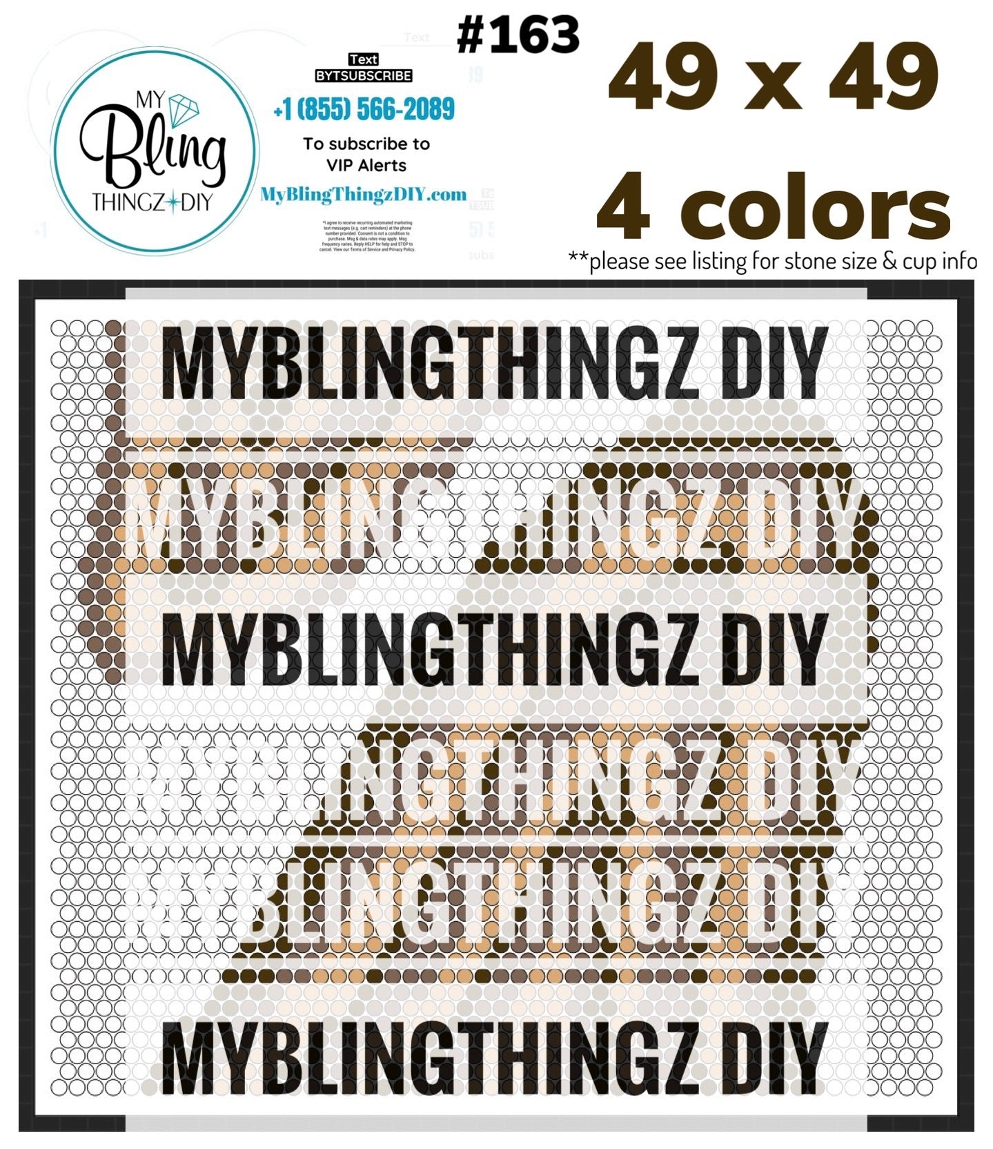 Tumbler Template Bling Box - #163