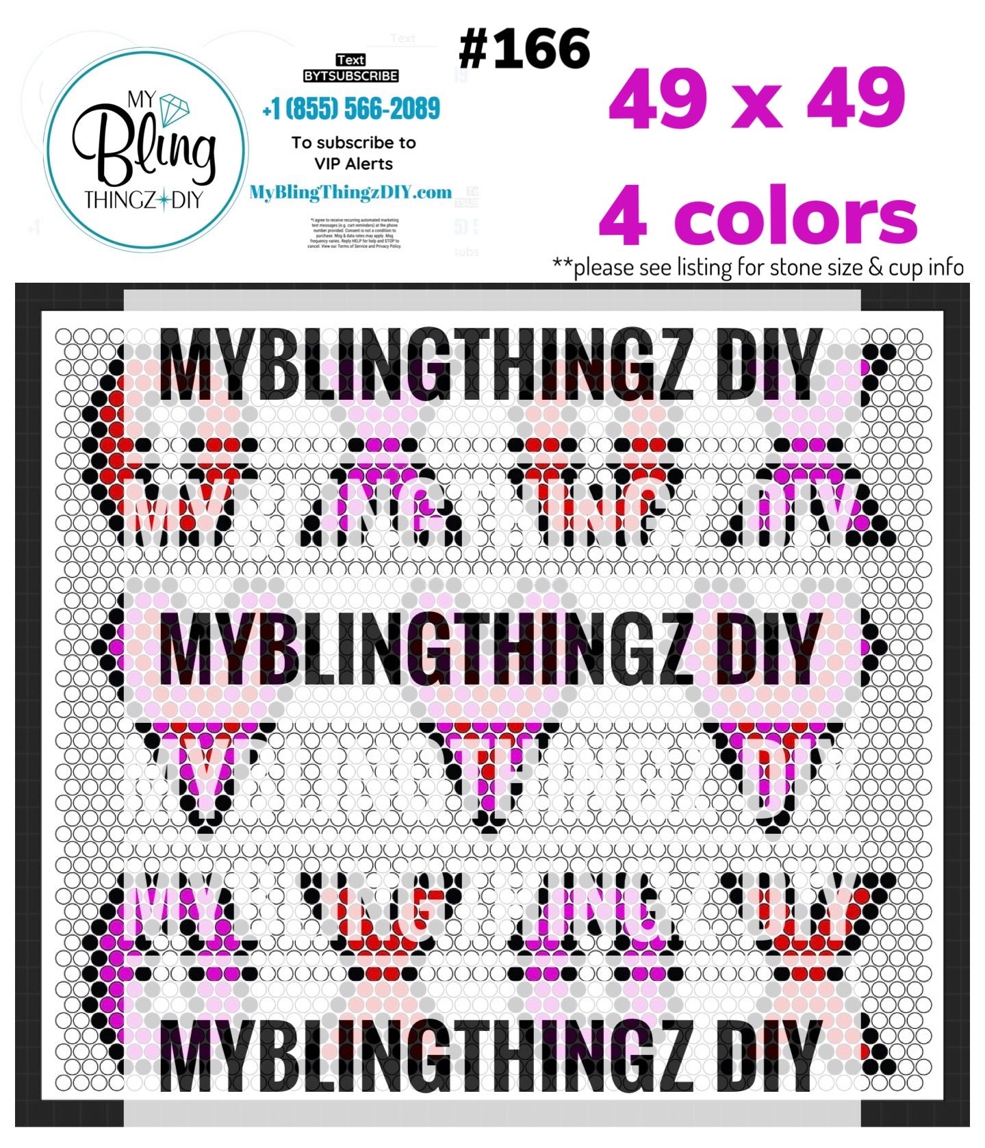 Tumbler Template Bling Box - #166