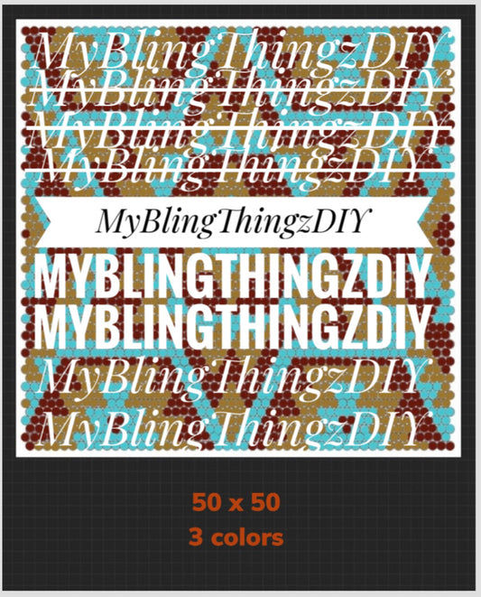 Tumbler Template Bling Box - Southwestern Star #2