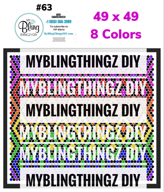 Tumbler Template Bling Box - #63 Black + Brights
