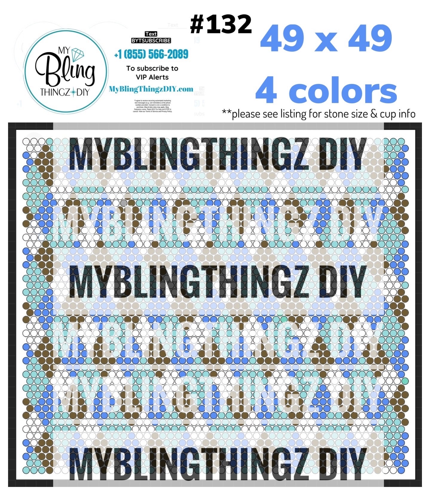 Tumbler Template Bling Box - #132