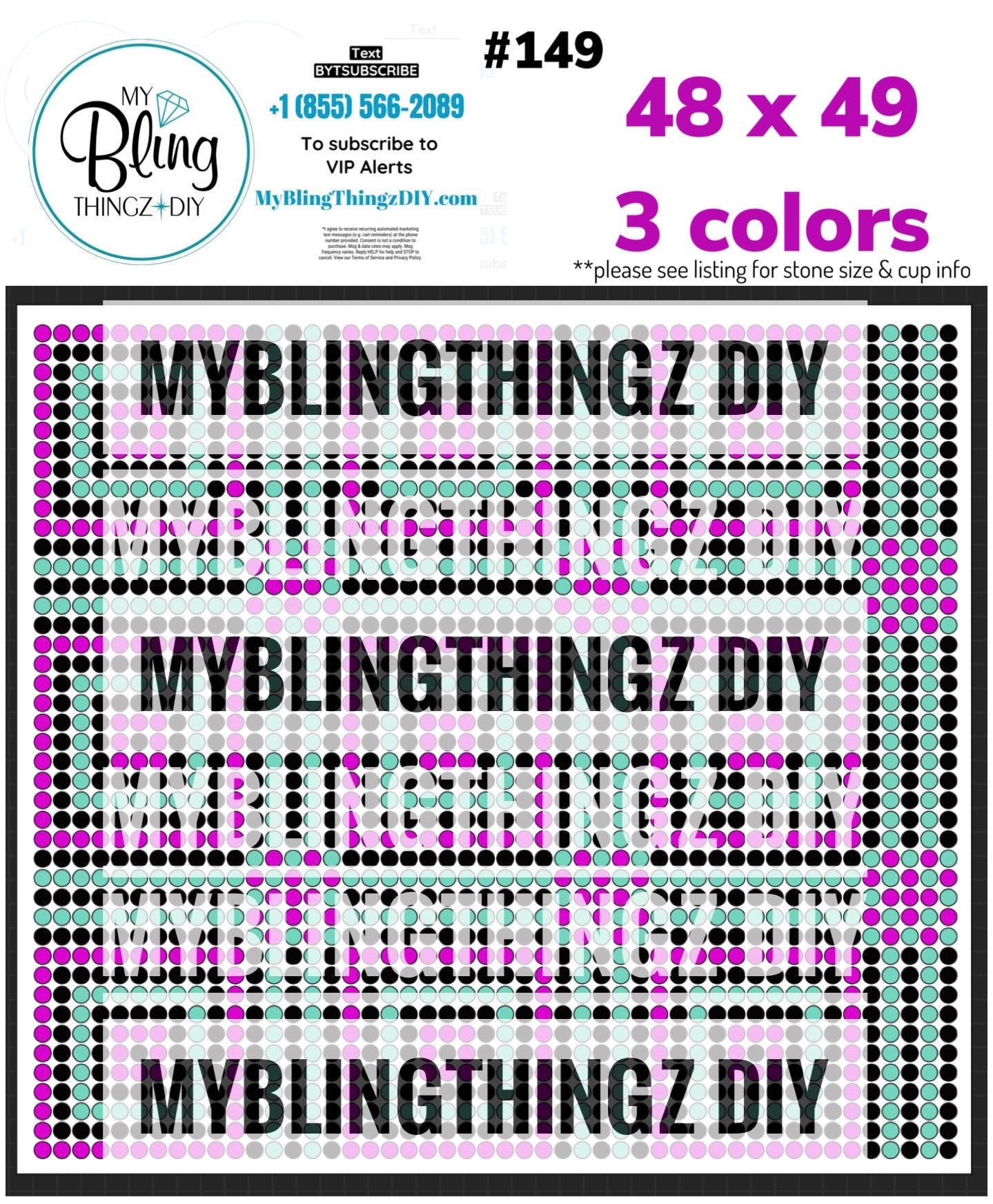 FREE Rhinestone Template No. 149