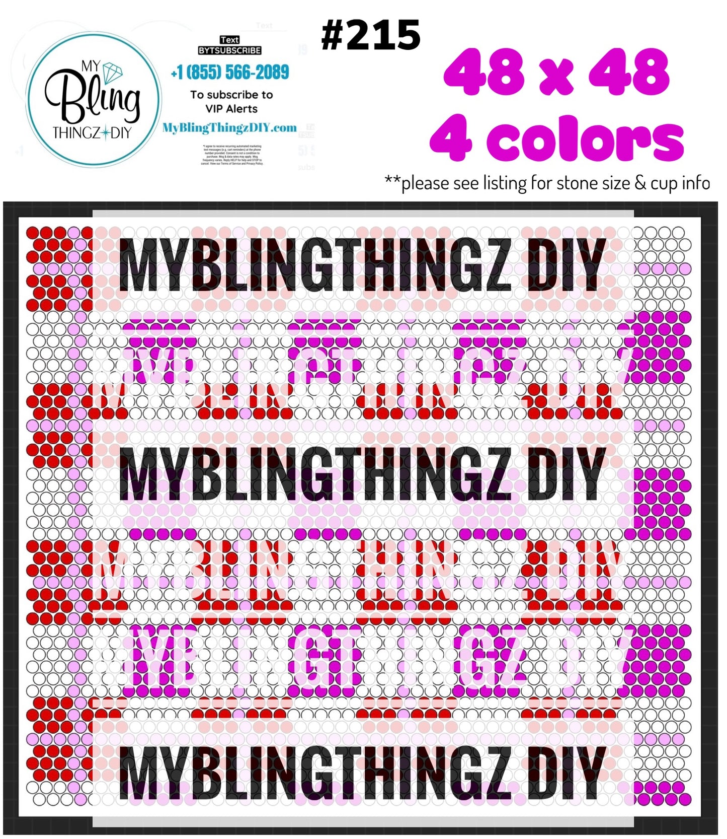 Tumbler Template Bling Box - #215