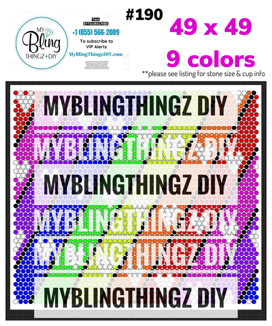 Tumbler Template Bling Box - #190