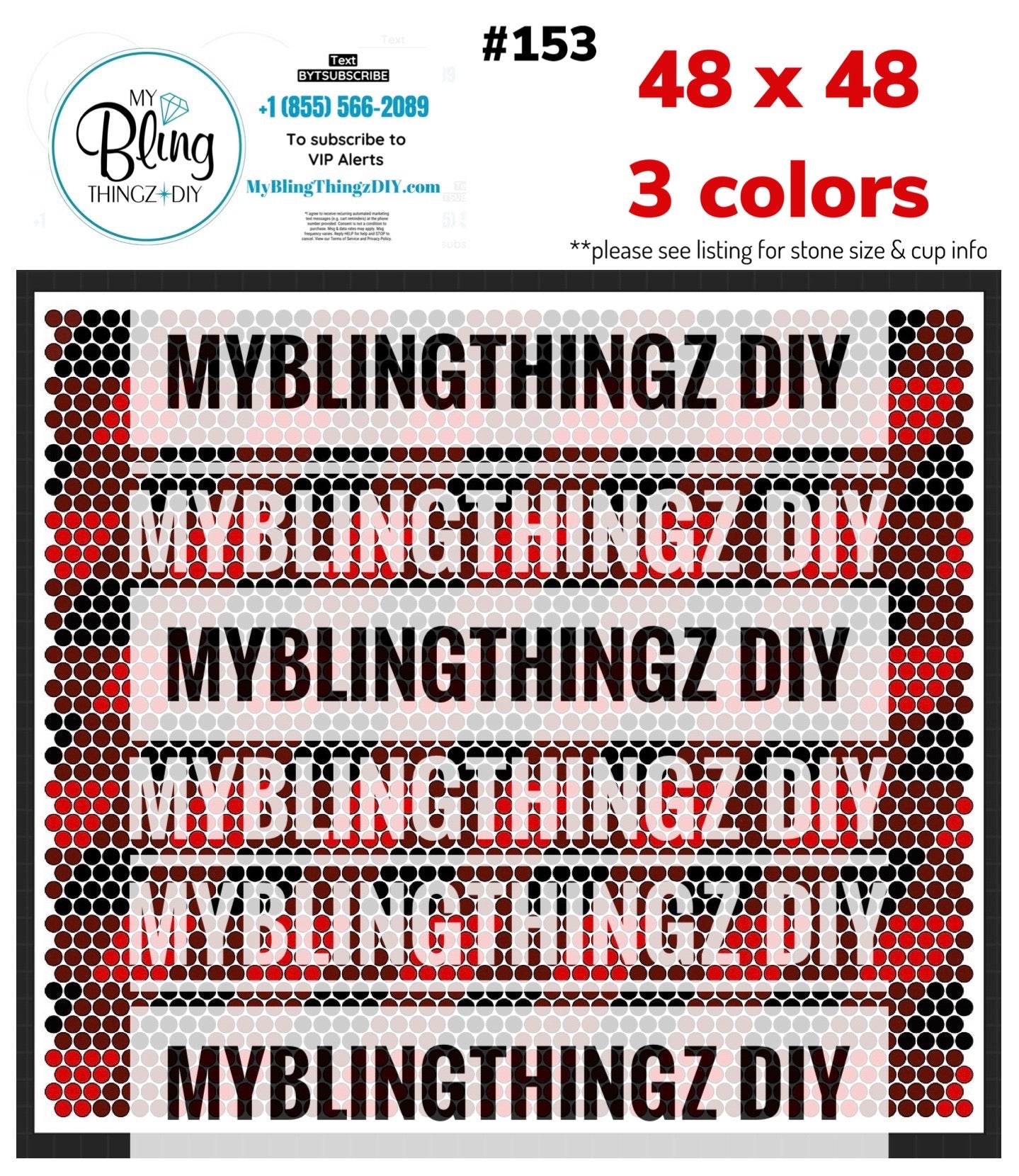 FREE Rhinestone Template No. 153