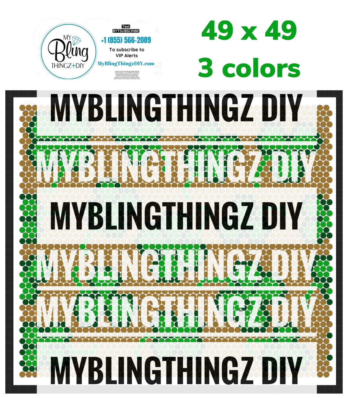 Tumbler Template Bling Box - Shamrocks #56