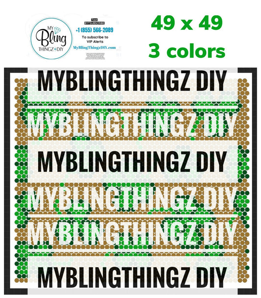 Tumbler Template Bling Box - Shamrocks #56