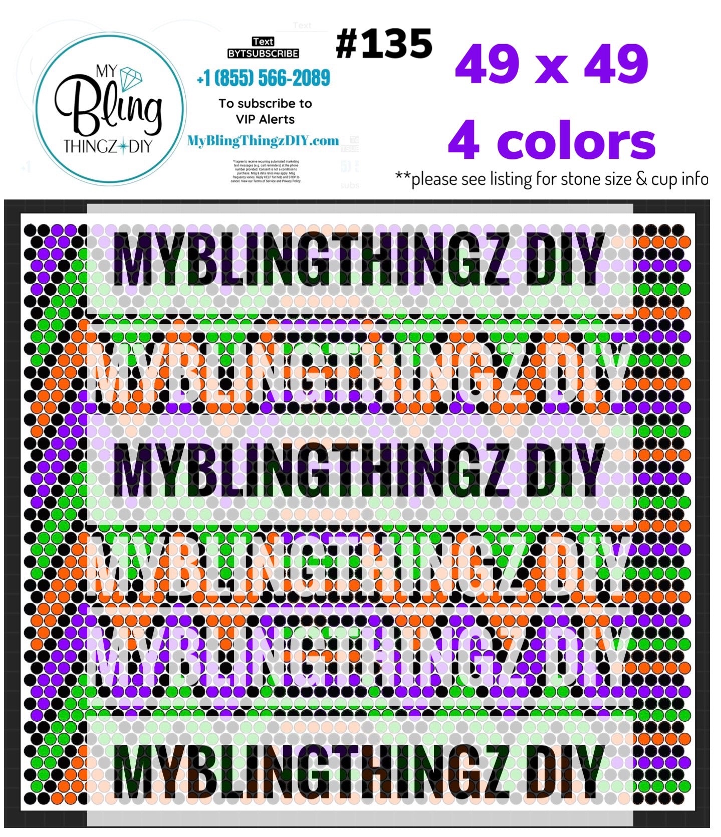 FREE Rhinestone Template No. 135