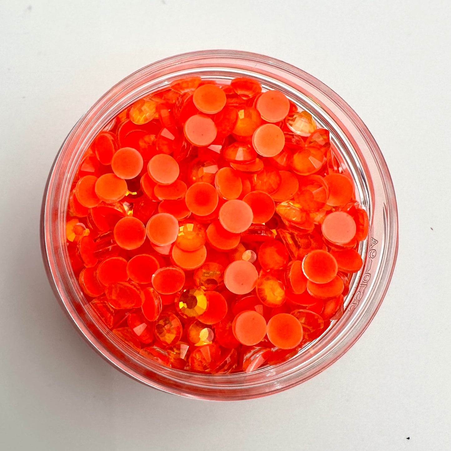 Hyacinth Neon Opal Round Glass Flatback Crystals