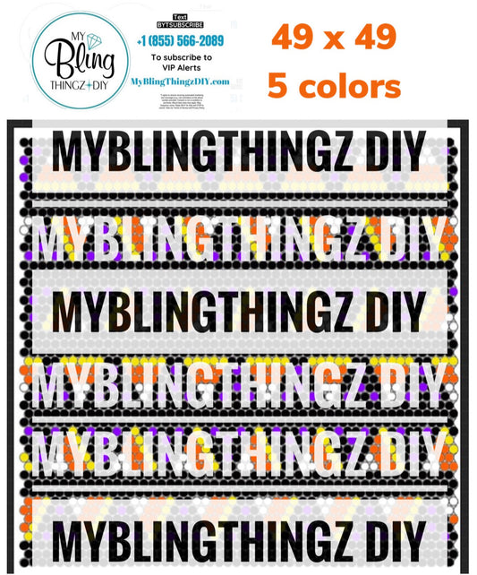 Tumbler Template Bling Box - Jelly AB 🤍🧡💛💜 Halloween Candy