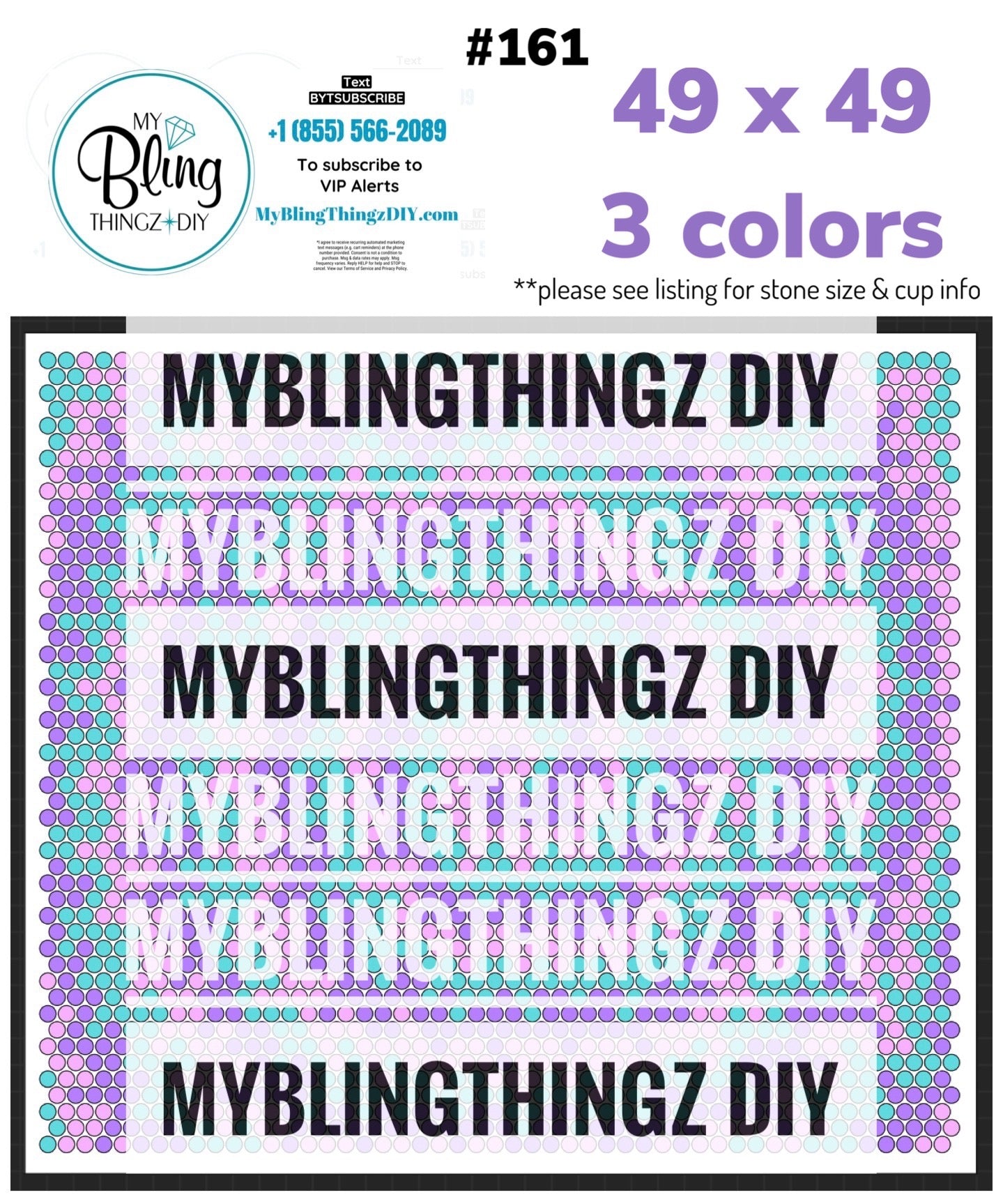 Tumbler Template Bling Box - #161