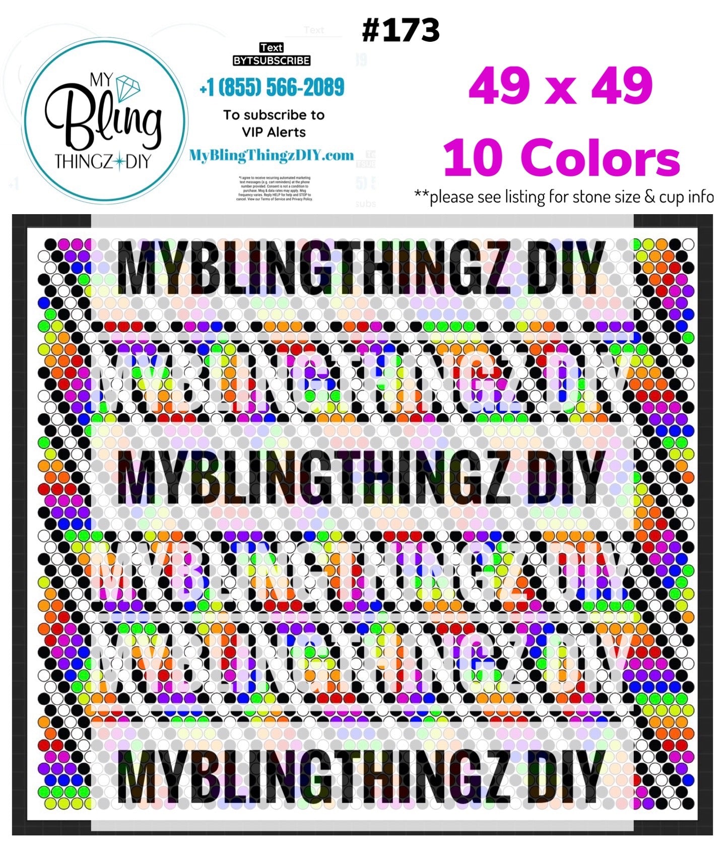 FREE Rhinestone Template No. 173