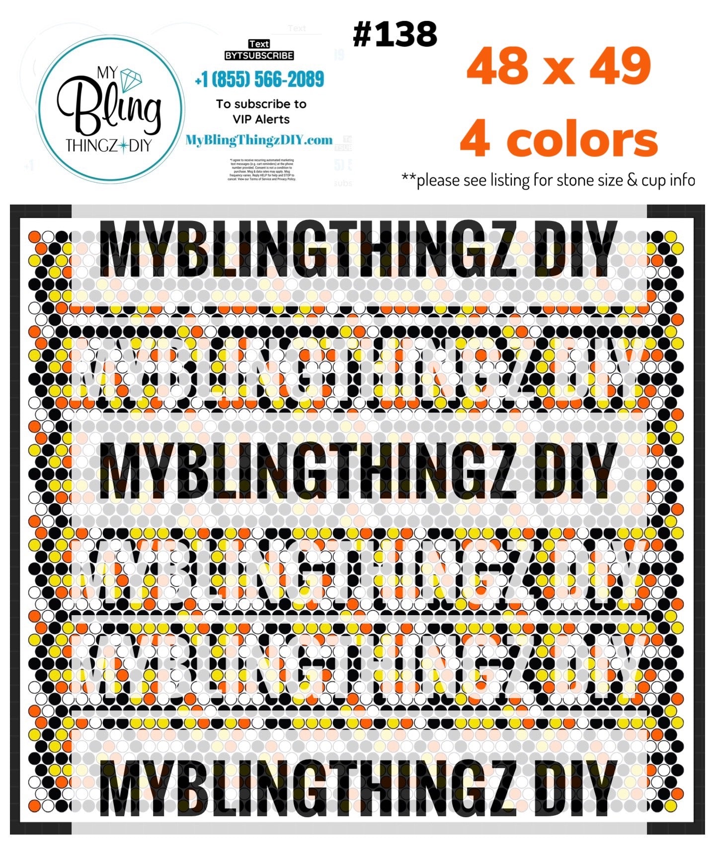 FREE Rhinestone Template No. 138