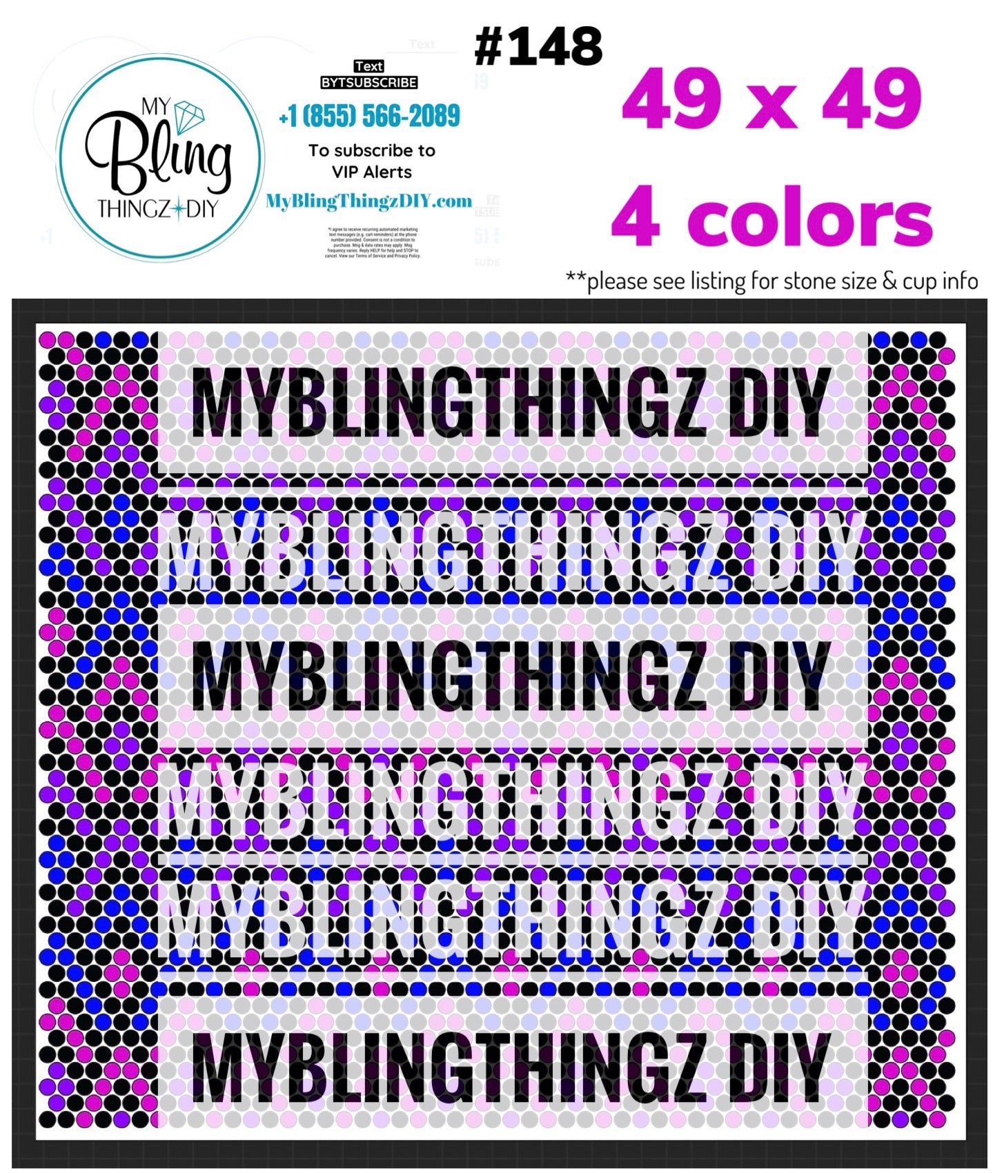 FREE Rhinestone Template No. 148