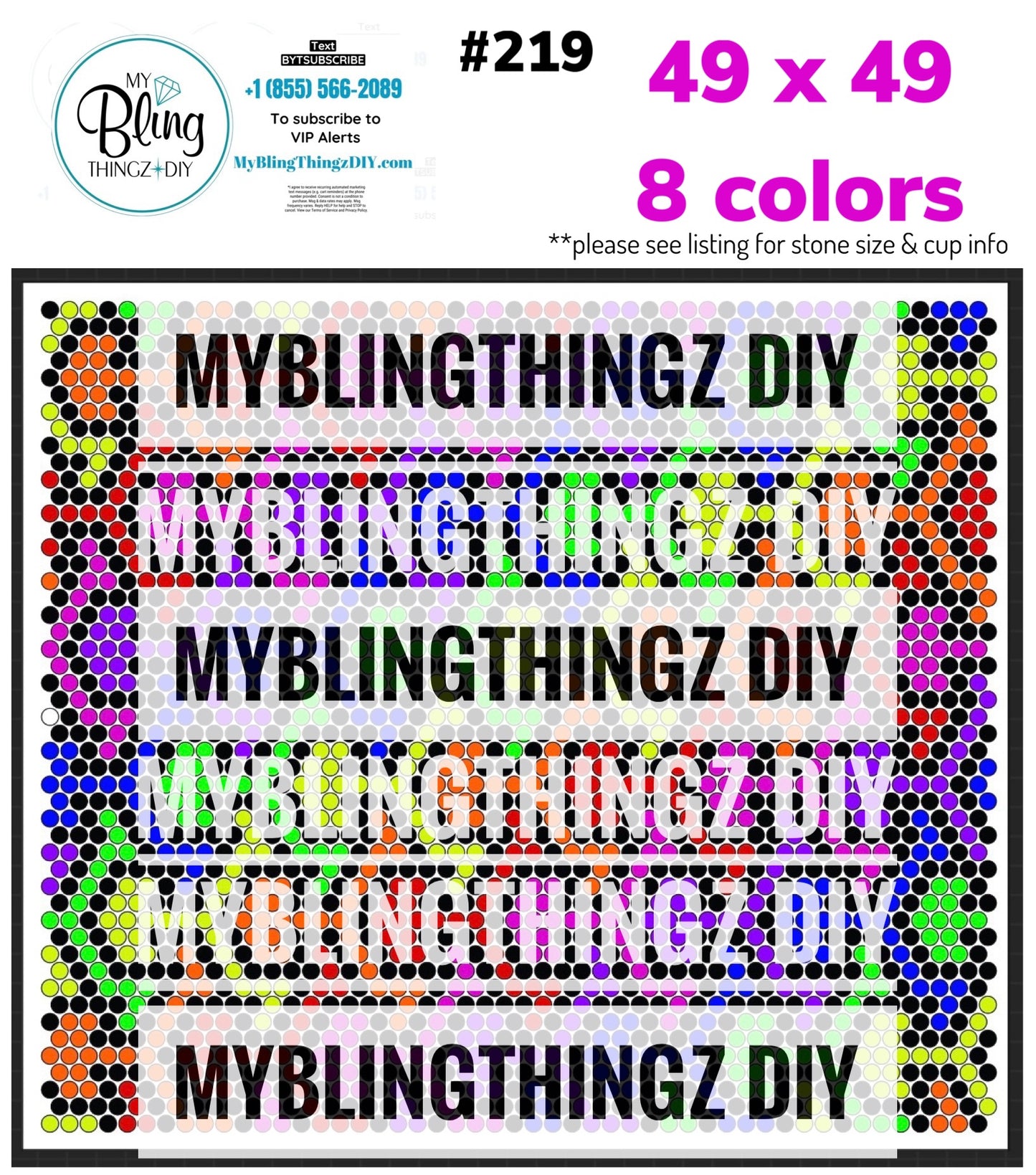 FREE Rhinestone Template No. 219
