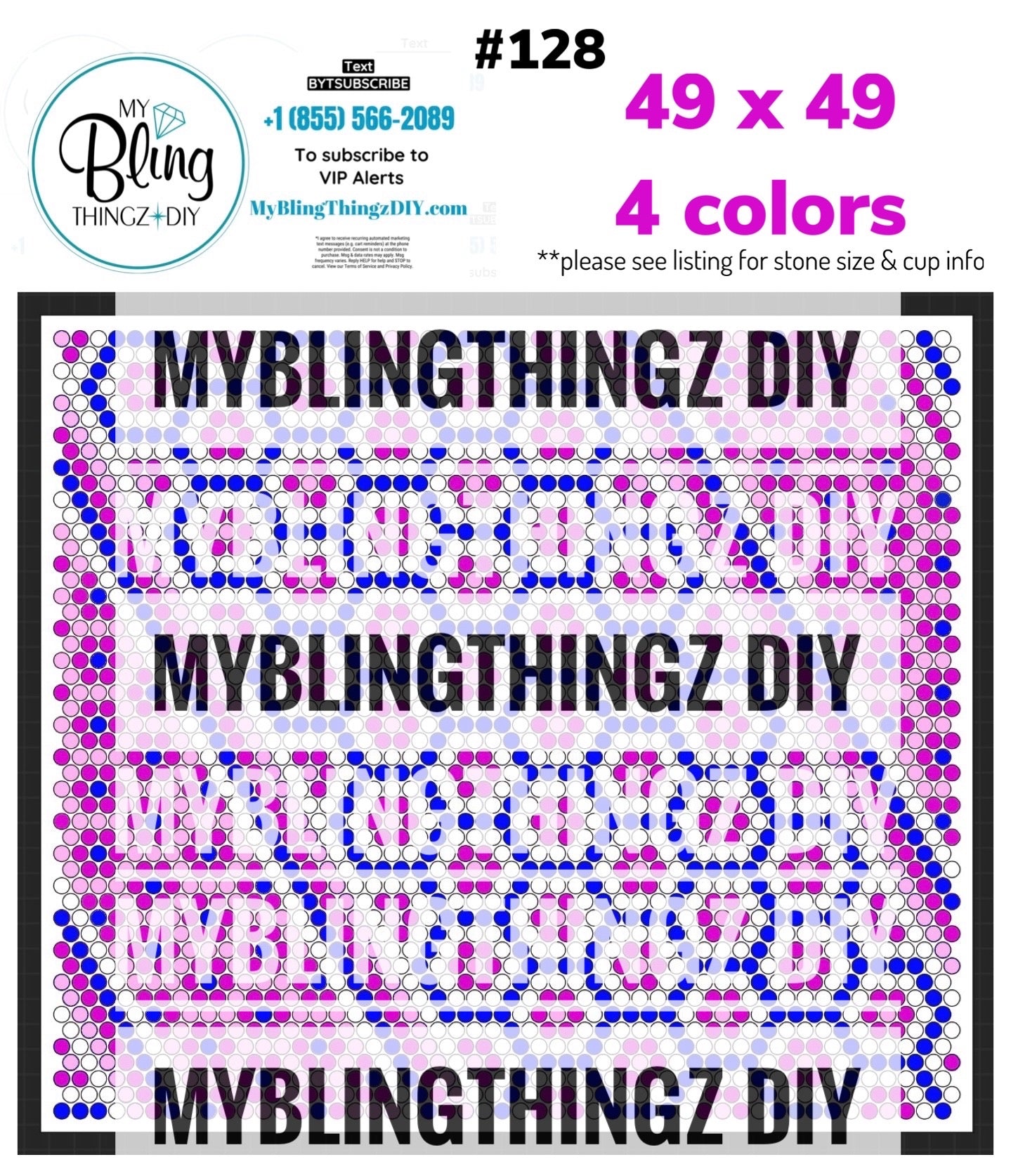 FREE Rhinestone Template No. 128