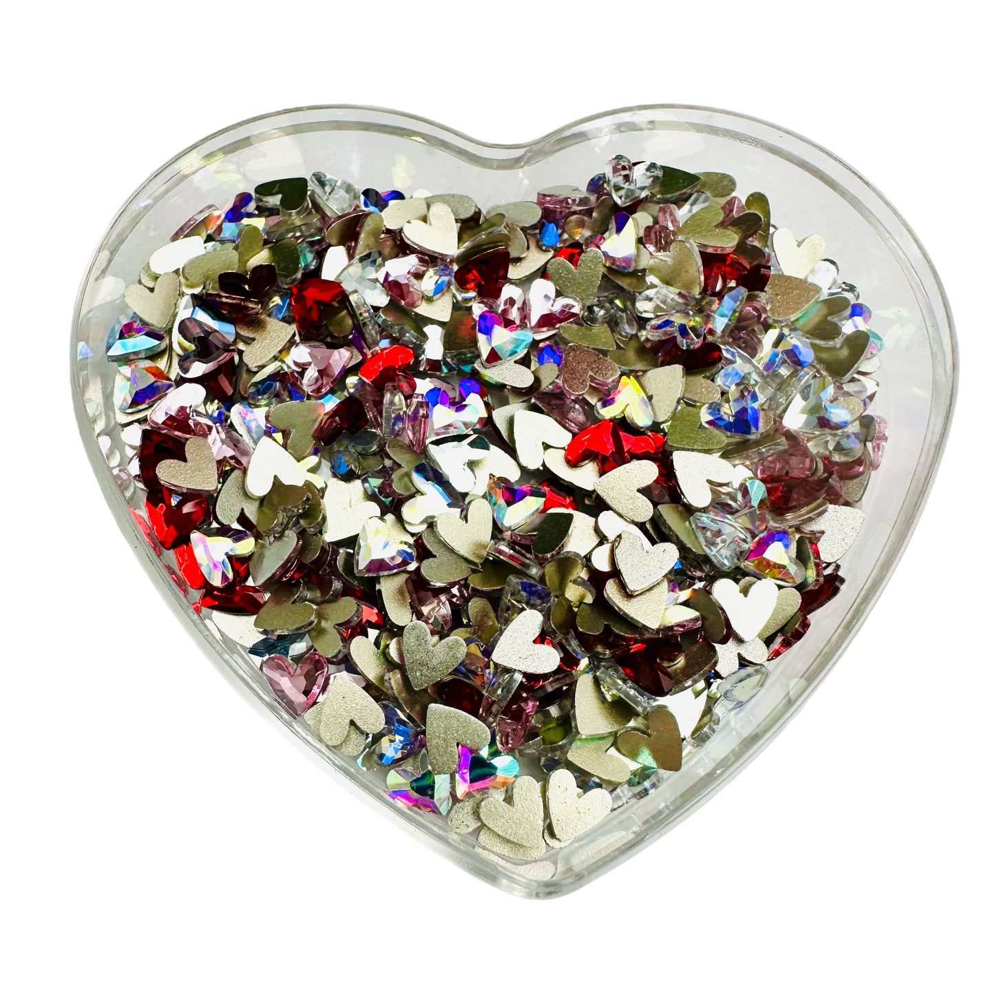 Heart Mix Custom All Glass Bling Mix by MyBlingThingz DIY