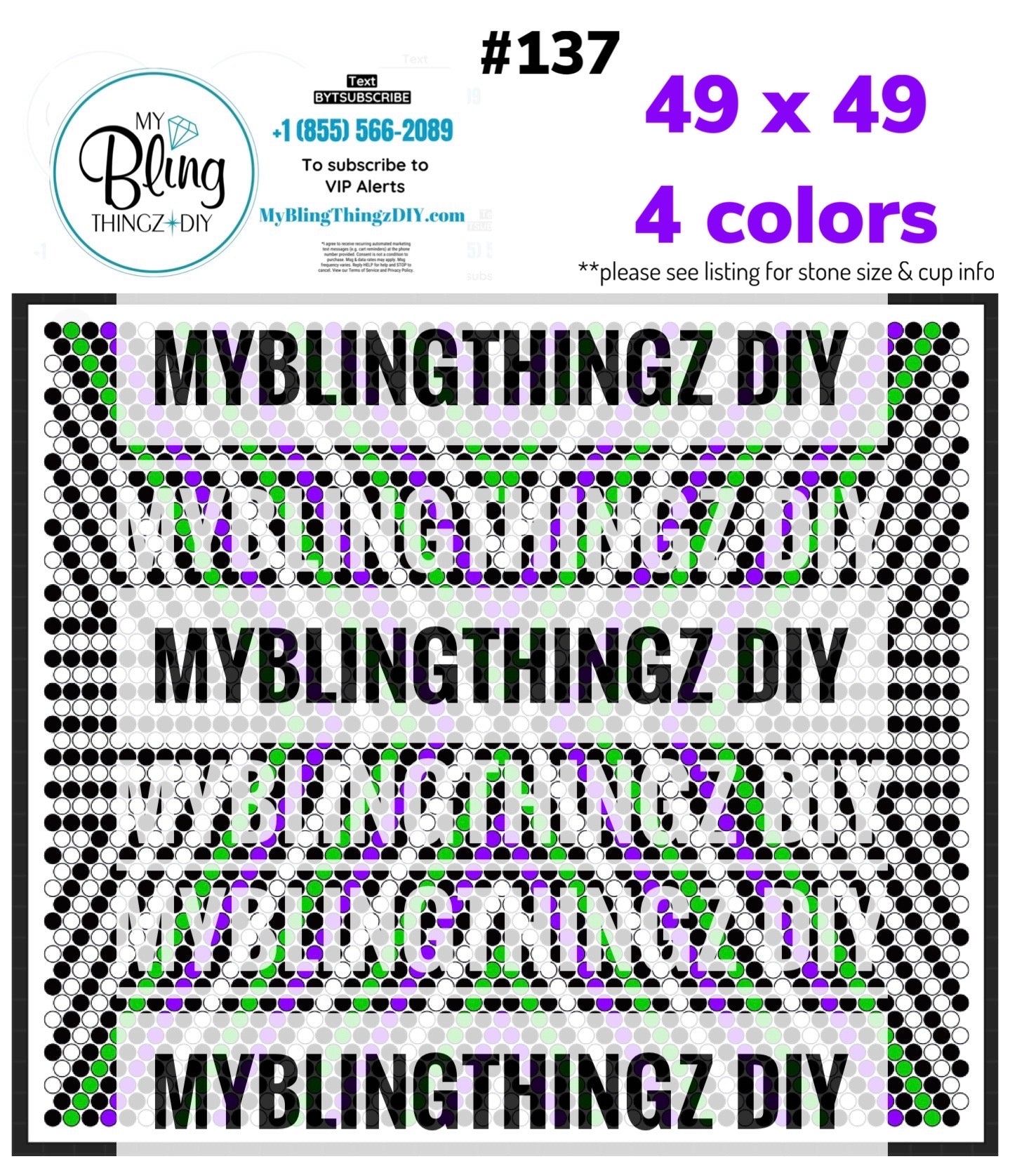 FREE Rhinestone Template No. 137