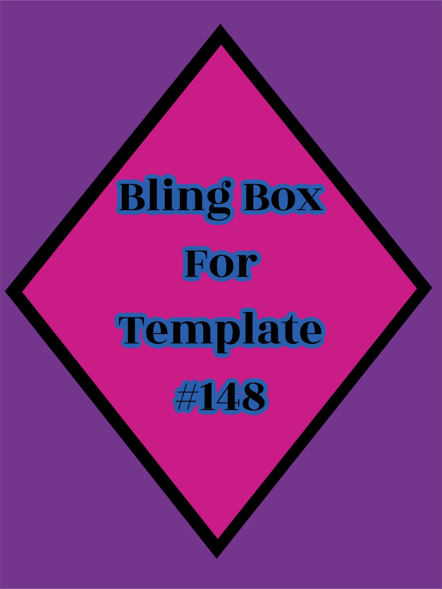 Tumbler Template Bling Box - #148 - UV Color Changing Resin