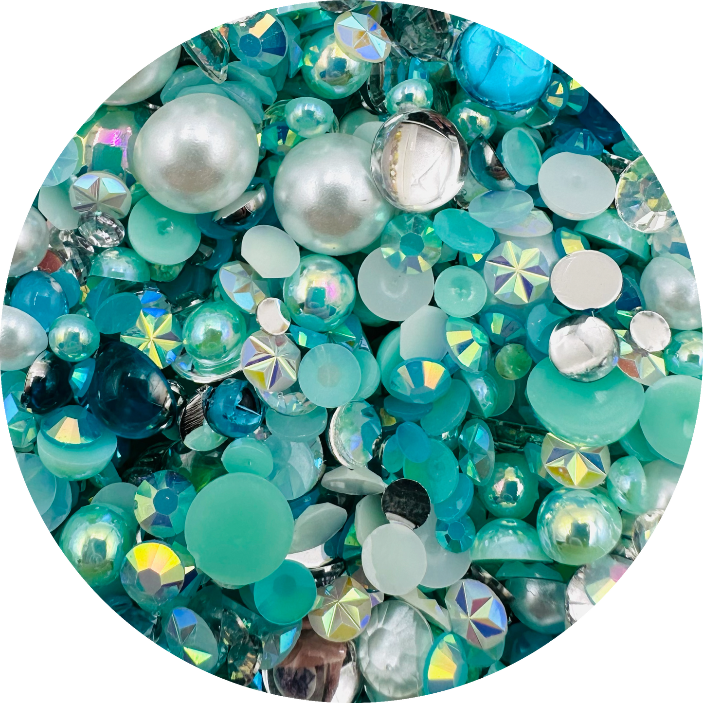 Snowflake Pearl & Resin Bling Mix by MyBlingThingz DIY