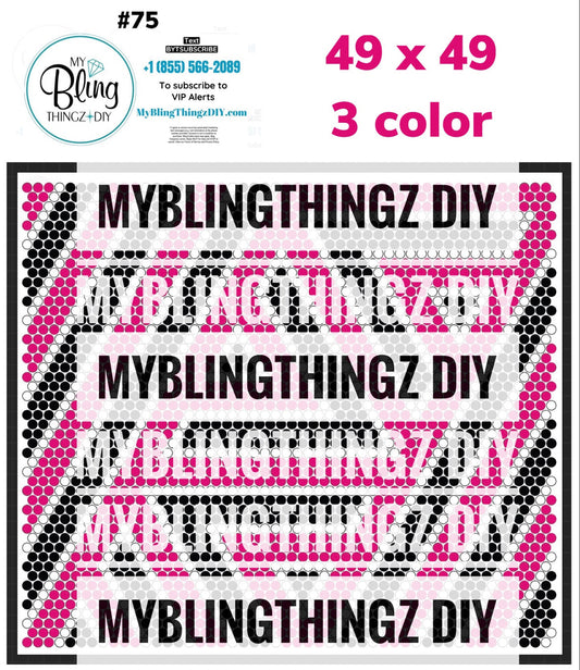 Tumbler Template Bling Box - #75