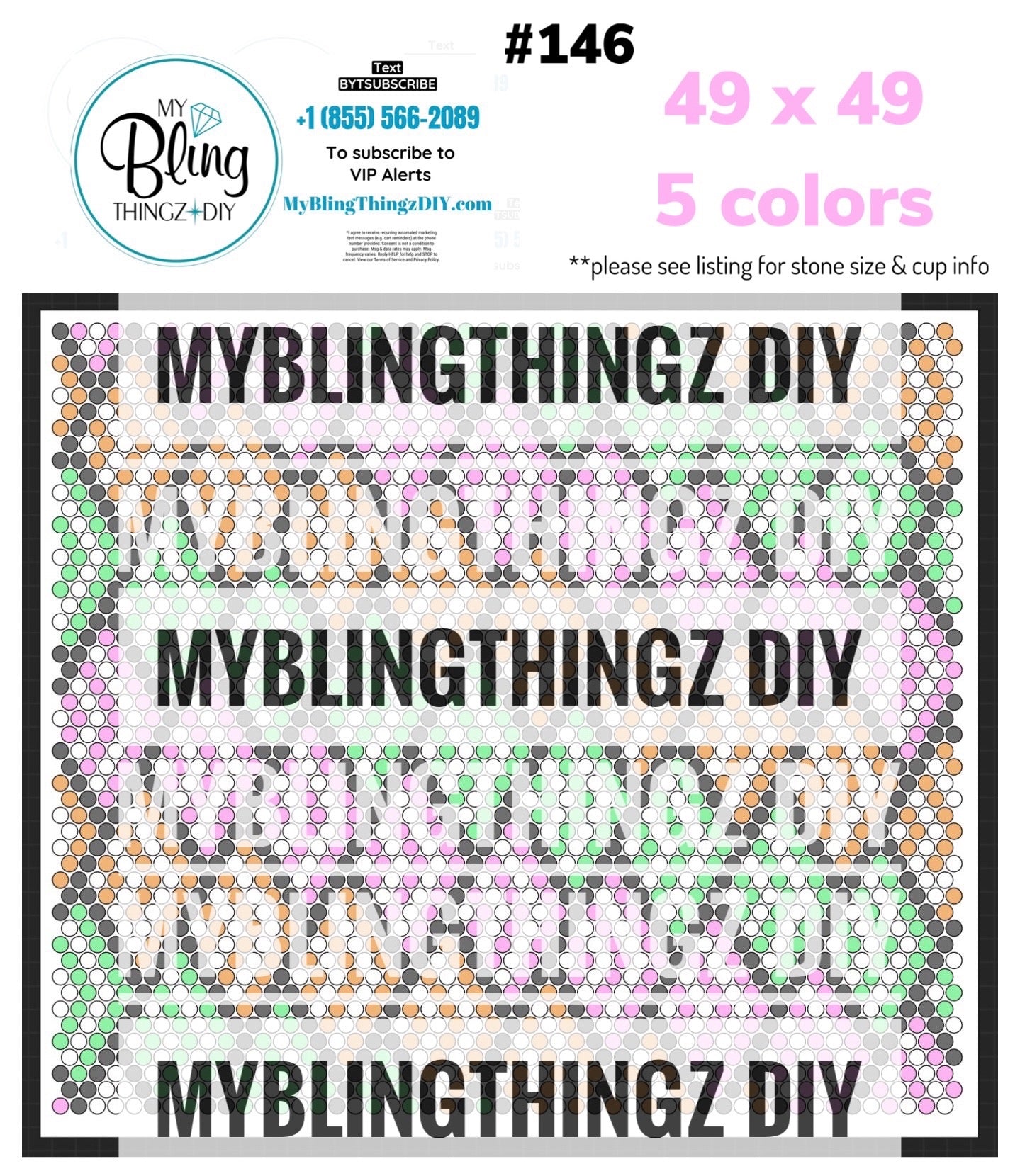 Tumbler Template Bling Box - #146