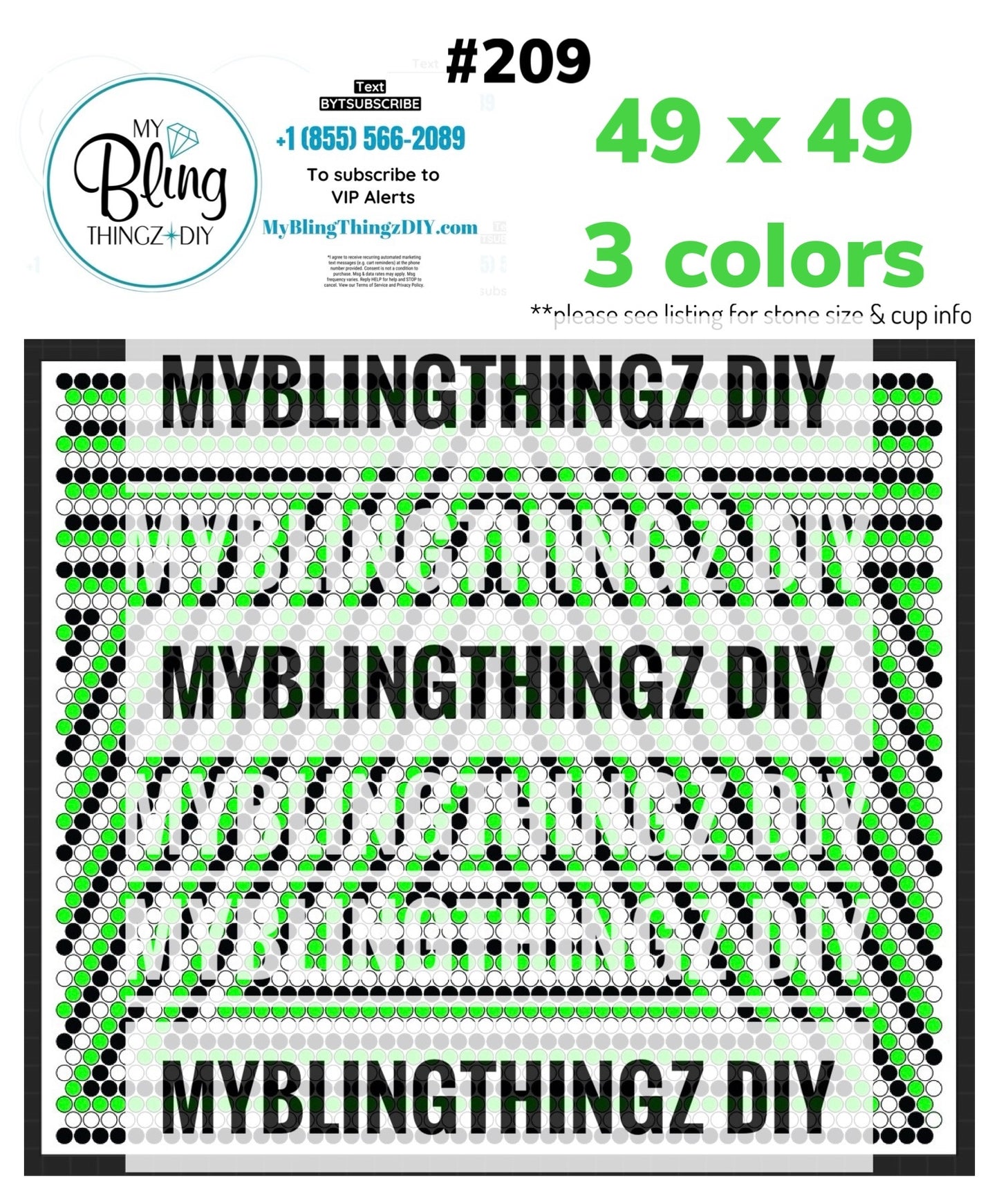 Tumbler Template Bling Box - #209