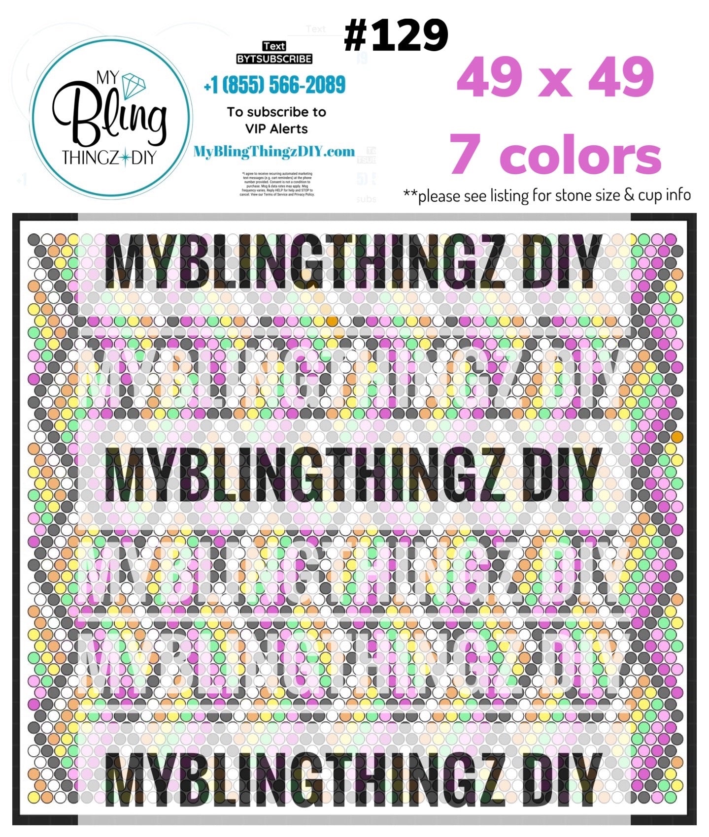 FREE Rhinestone Template No. 129